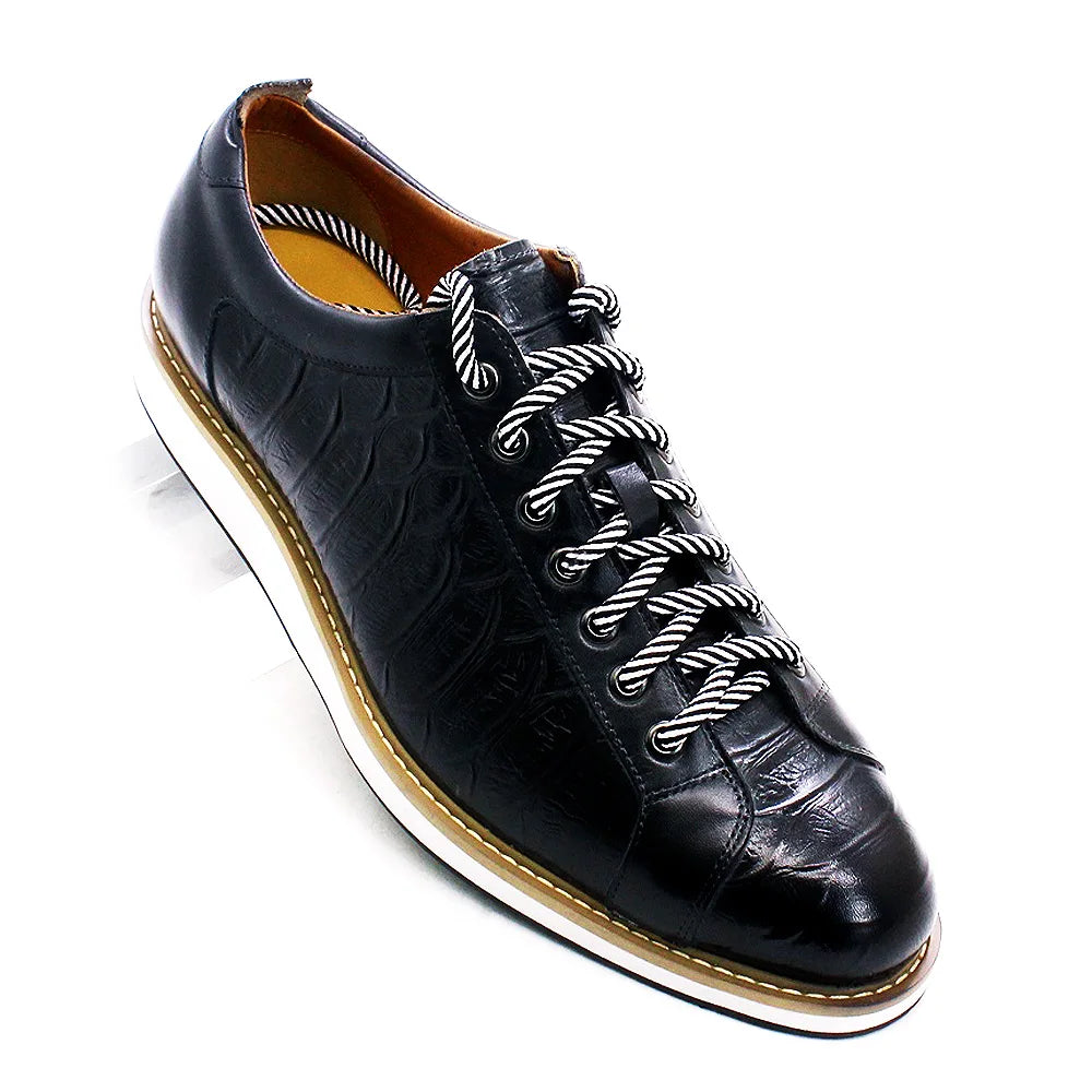 Men's European Style Casual Shoes Real Cow Leather