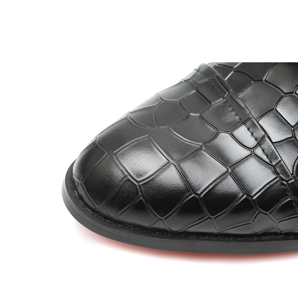 Handmade Crocodile Leather Oxfords Shoes