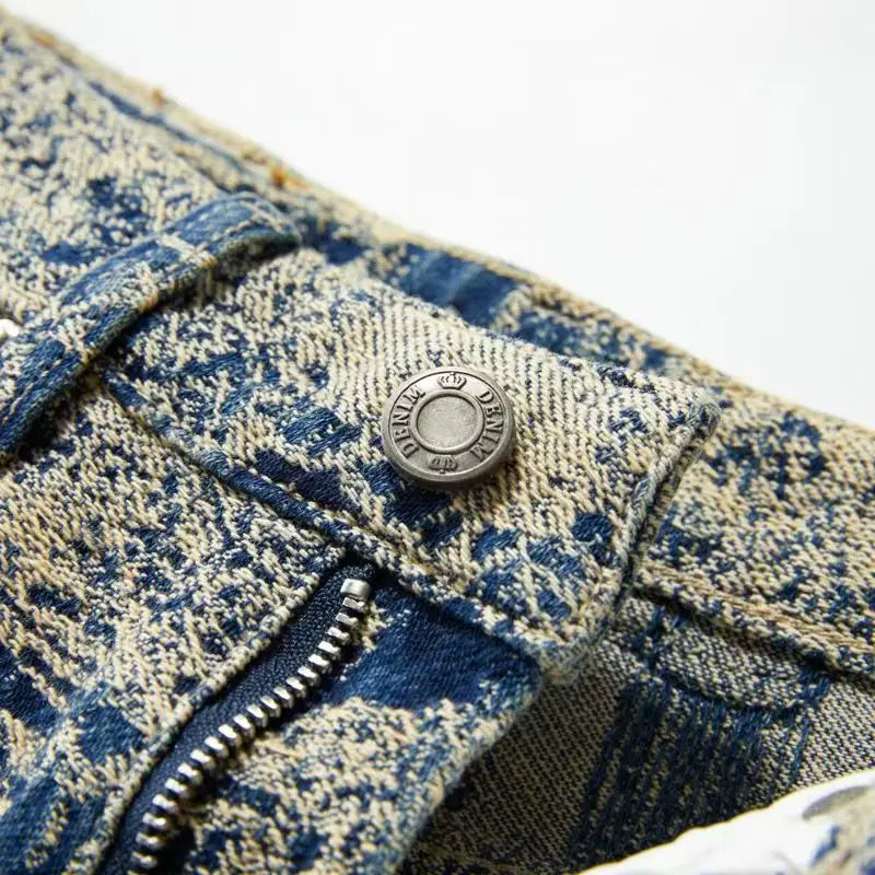 High-quality American retro jeans men's 2026 autumn new micro-elastic popular wear-resistant wash Cowboy Straight Pants