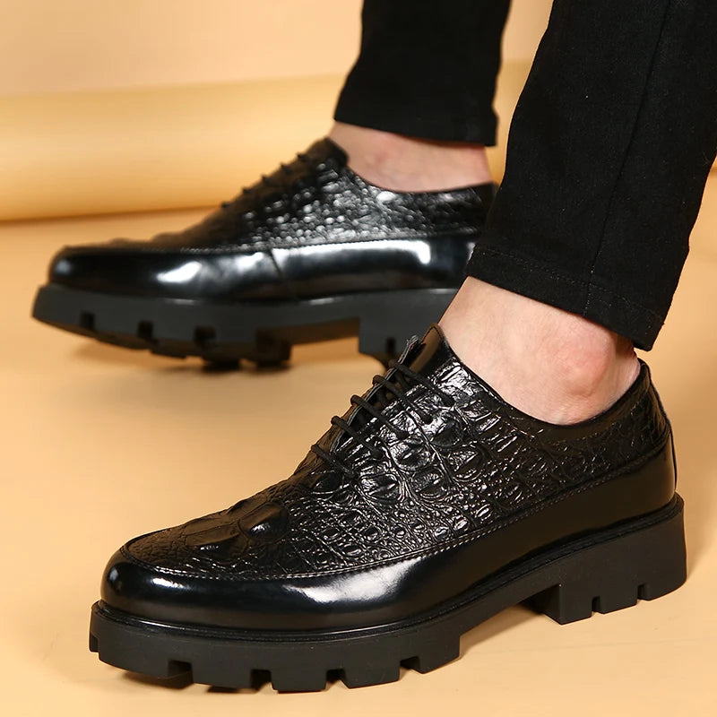 New Luxury Brand Men's Casual Shoes Italian Leather