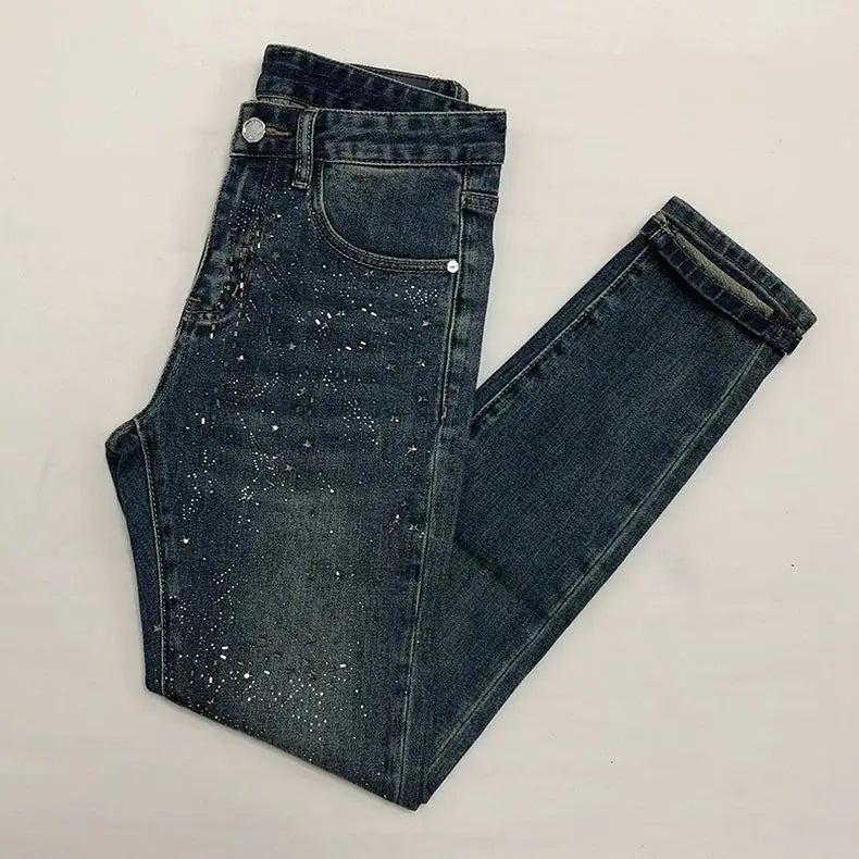 Diamond Jeans Men's Brand Slim Straight