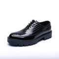 New high-end and trendy pointed-toe leather shoes