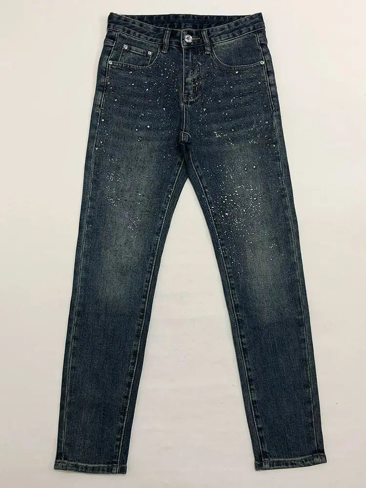 Diamond Jeans Men's Brand Slim Straight