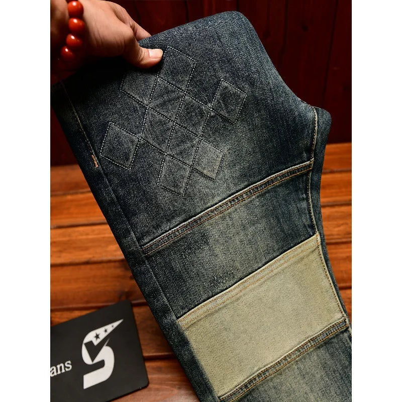 Tapered jeans American high street men's retro fashion
