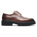 Soft Chunky Sole Men's Derby Dress Shoes Genuine Leather