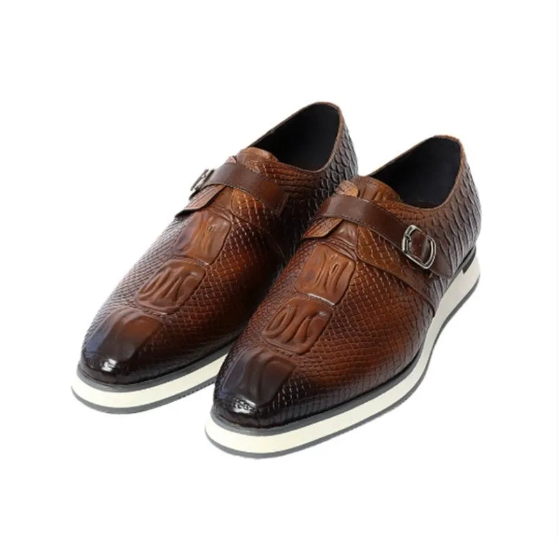 New Genuine Leather Casual Shoes for Men Sneakers Soild Blue Black Sports Style Carved Breathable Business Social Flat Shoe