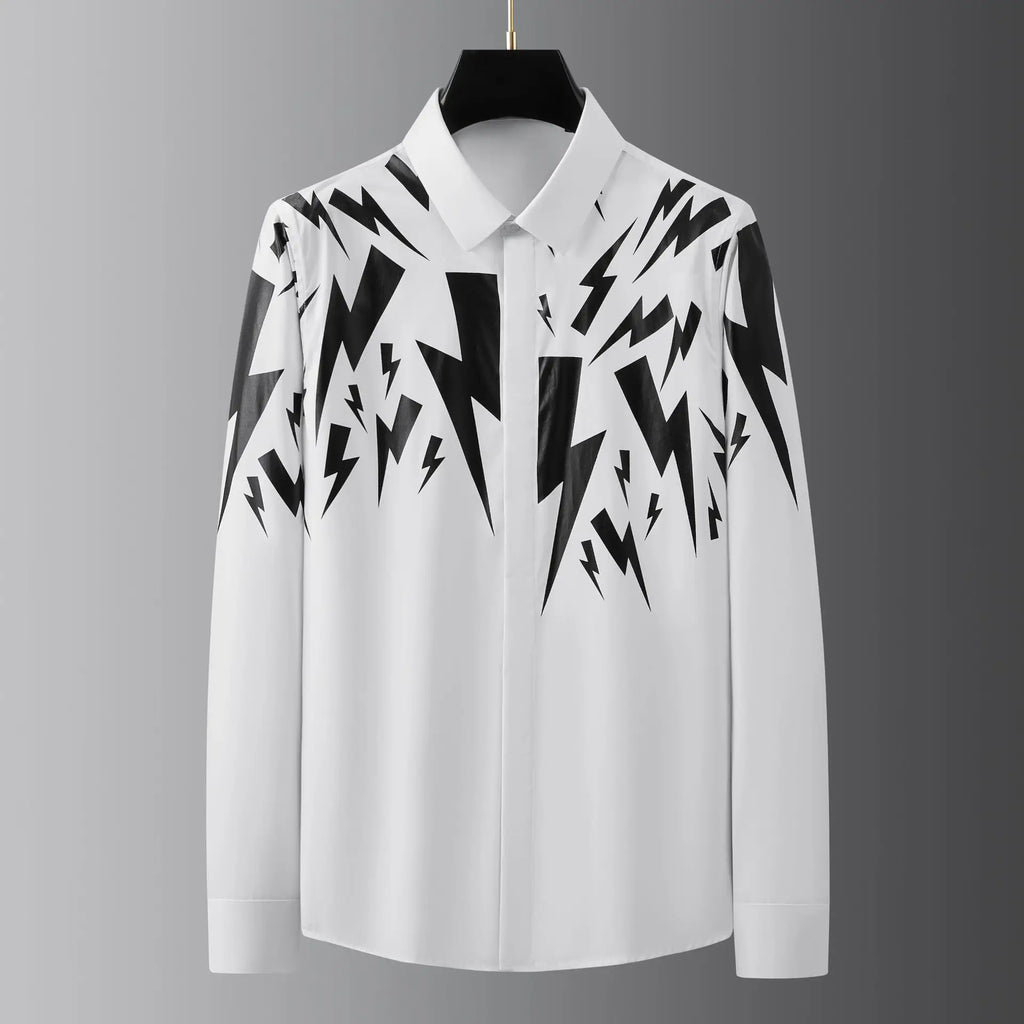 Men's Shirt Slim Long Sleeve Casual Shirt