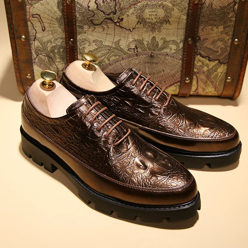 New Luxury Brand Men's Casual Shoes Italian Leather