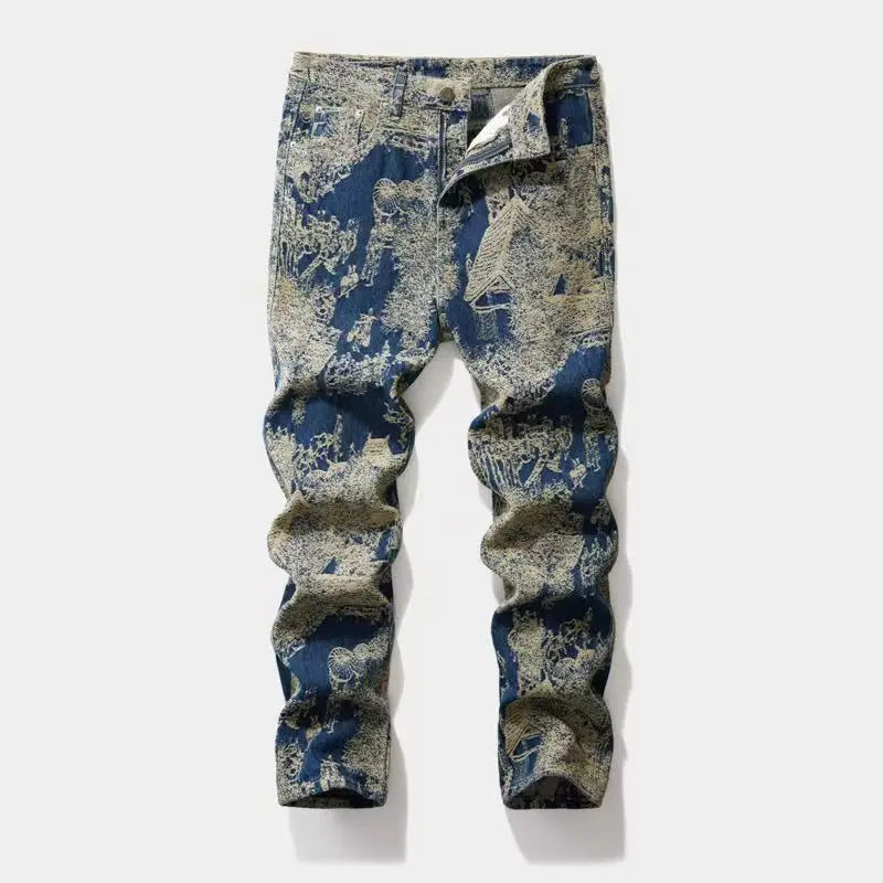 High-quality American retro jeans men's 2026 autumn new micro-elastic popular wear-resistant wash Cowboy Straight Pants