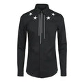 Cotton Shirt Men Fashion New Pentagram