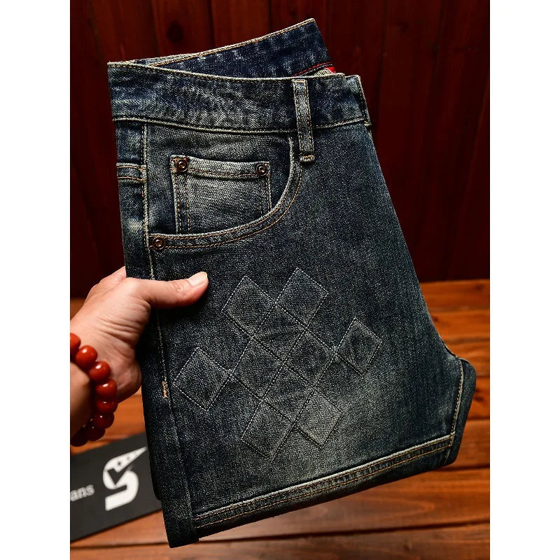 Tapered jeans American high street men's retro fashion