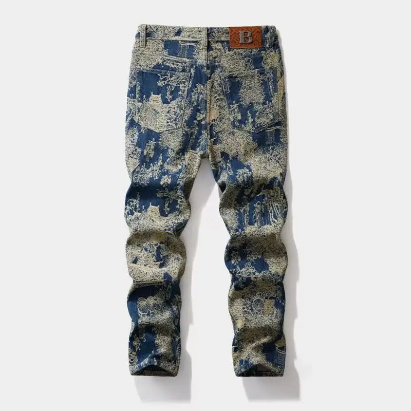 High-quality American retro jeans men's 2026 autumn new micro-elastic popular wear-resistant wash Cowboy Straight Pants