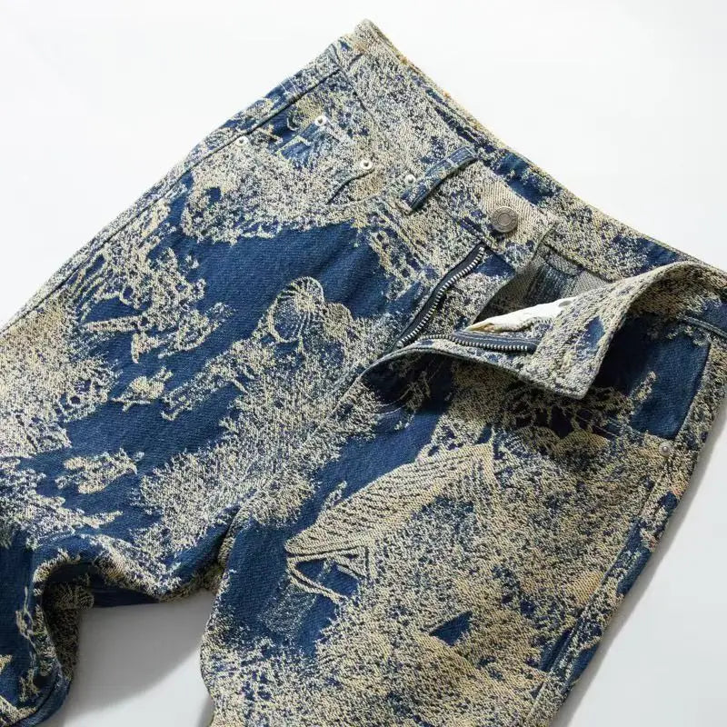 High-quality American retro jeans men's 2026 autumn new micro-elastic popular wear-resistant wash Cowboy Straight Pants