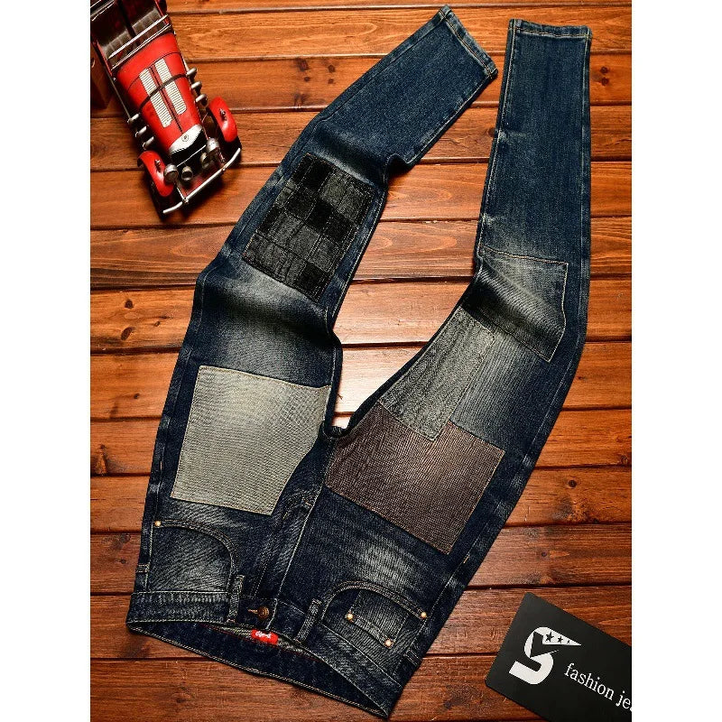 Street Fashion Designer Men Jeans High Quality