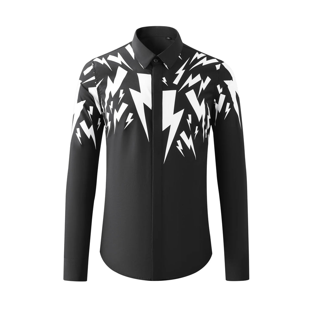 Men's Shirt Slim Long Sleeve Casual Shirt